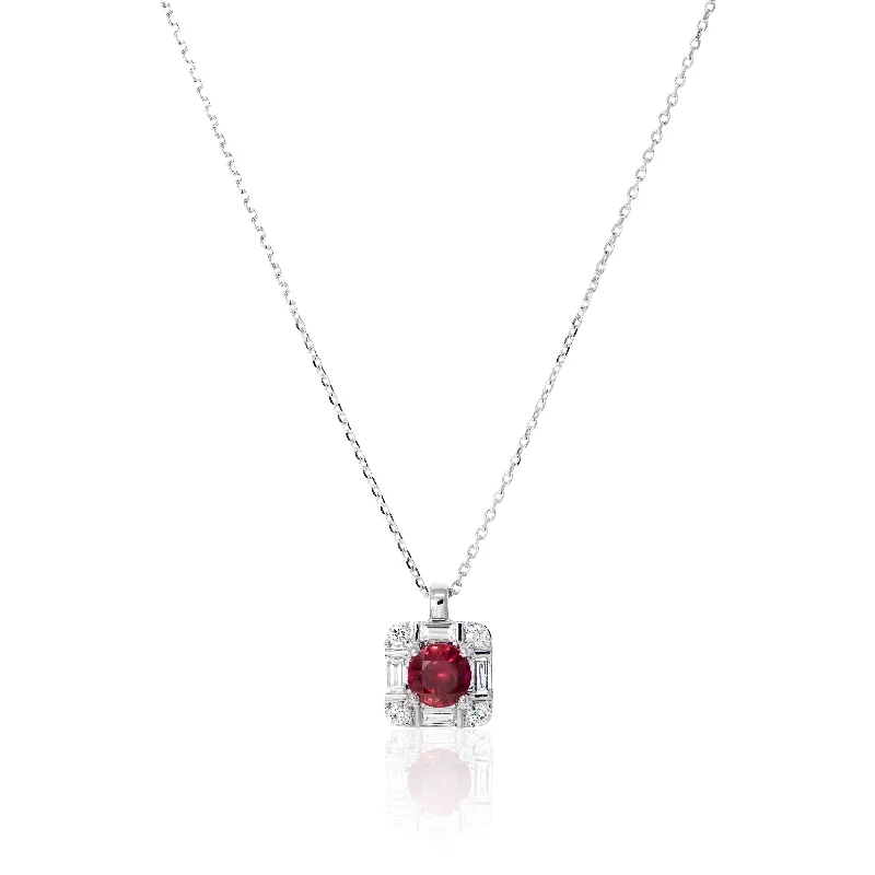 Ruby and Diamond pendant