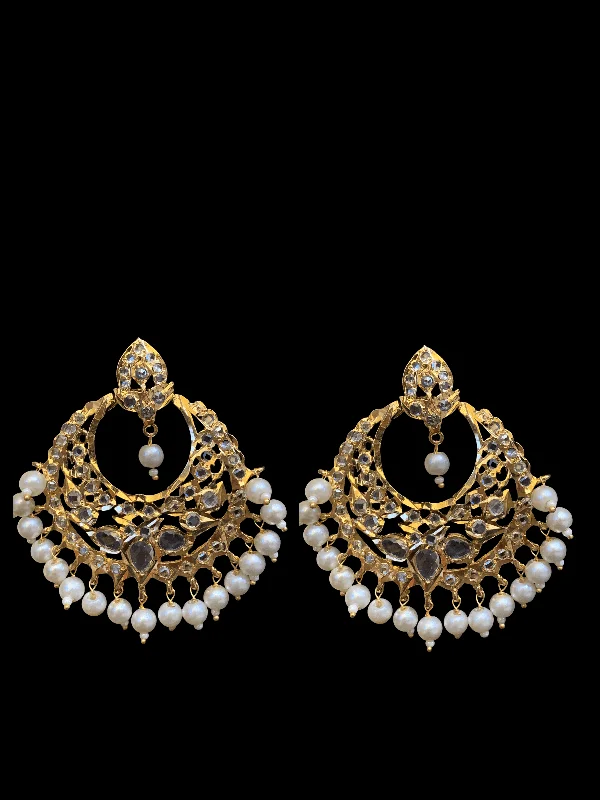 Noor chandbali in shell  pearls ( READY TO SHIP )