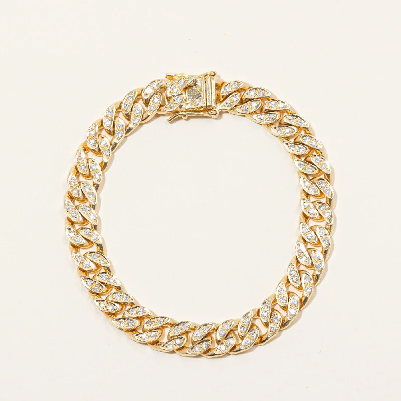 Diamond Cuban Link Bracelet | 1.13ctw | 6.25" |