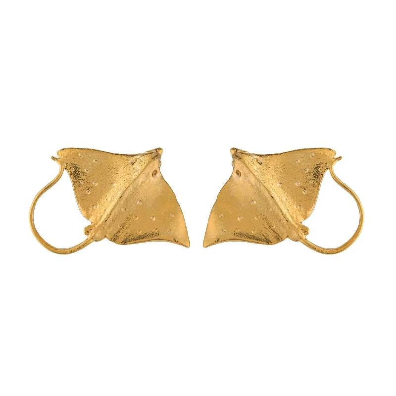 Alex Monroe Stingray Stud Earrings