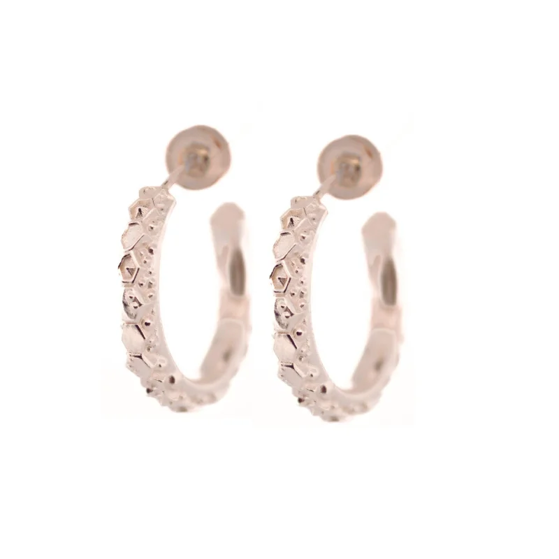 Dainty London Silver Hebe Hoop Earrings