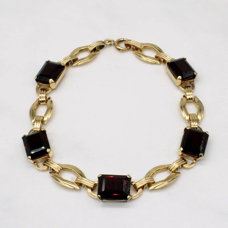 Garnet Bracelet | 19.00ctw | 7.5" |