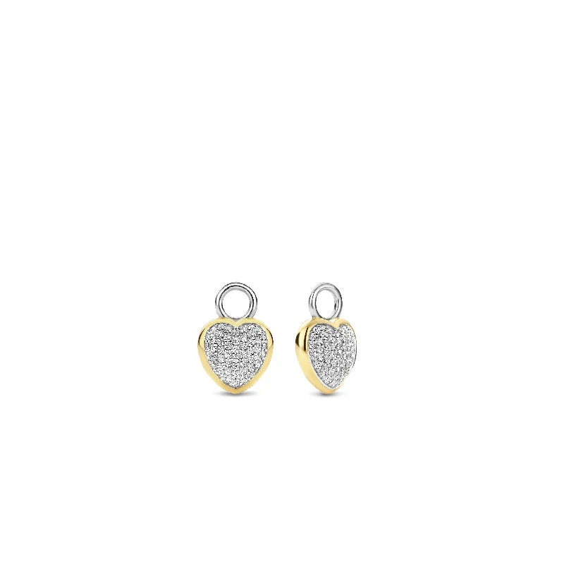 Ti Sento 18ct Gold Vermeil Assorted Heart Ear Charms