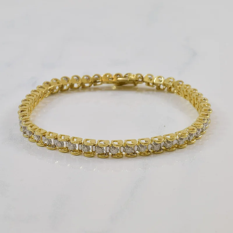 Diamond Tennis Bracelet | 0.94ctw | 7.5" |