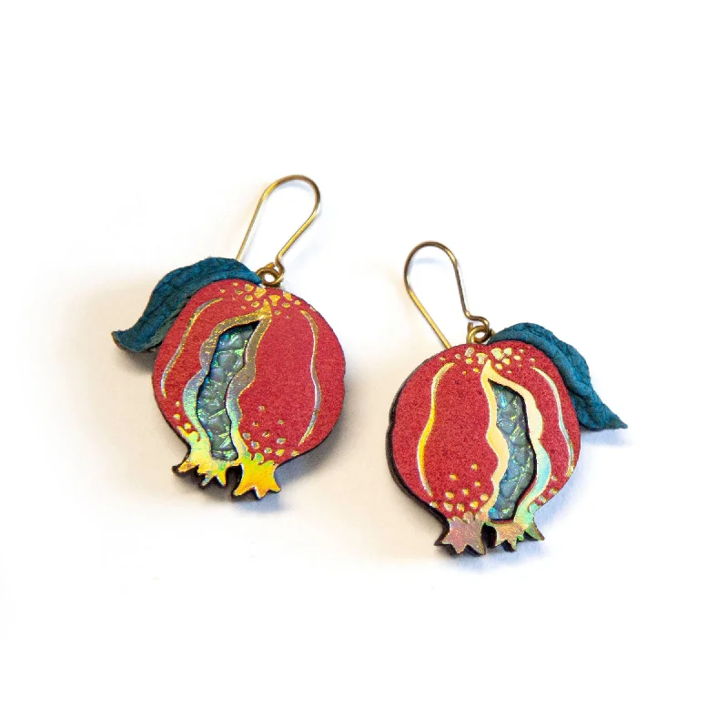 ENCHANTED POMEGRANATE . earrings