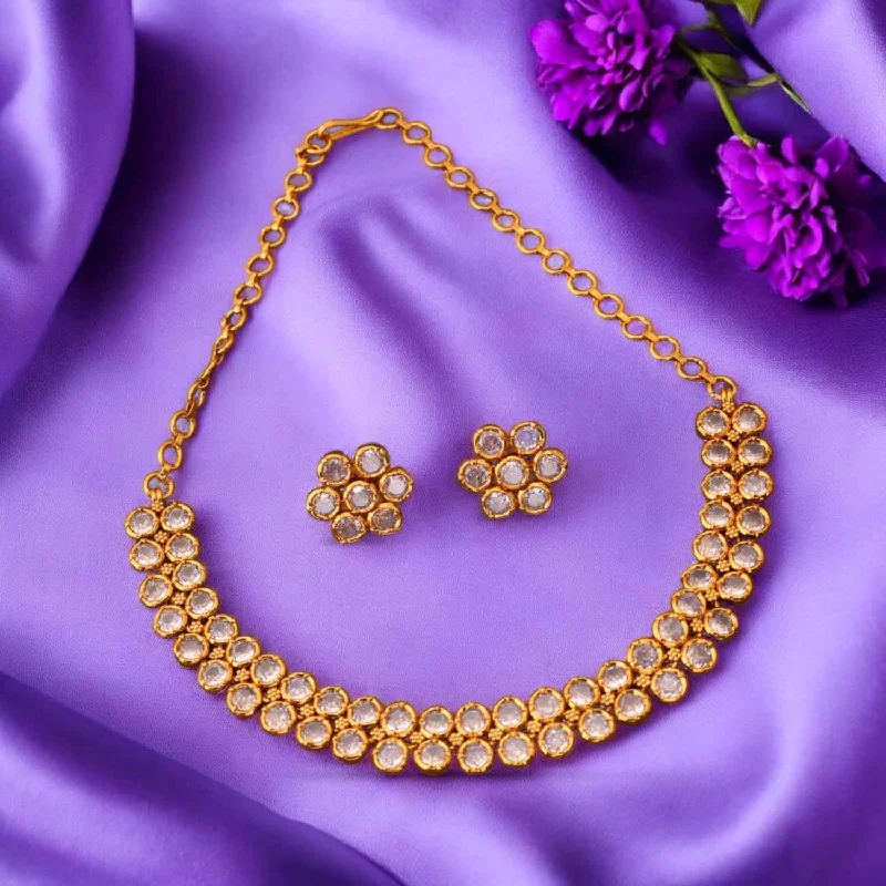 Golden Elona Antique Jewellery Set