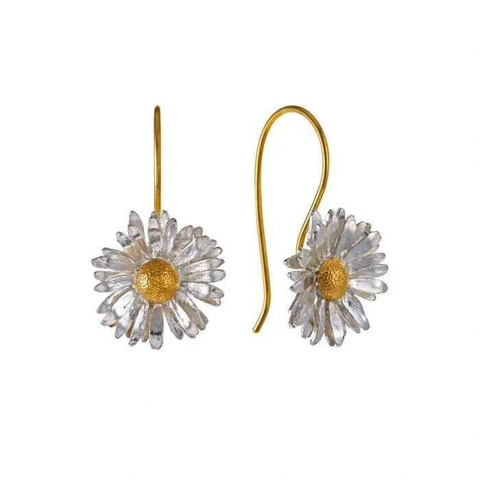 Alex Monroe Big Daisy Hook Earrings