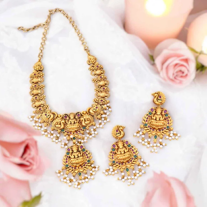 Golden Sridevyai Temple Jewellery Set- New Arrival