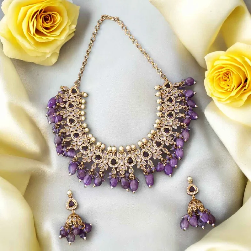 Purple Zareh Victorian Jewellery Set - New Arrival