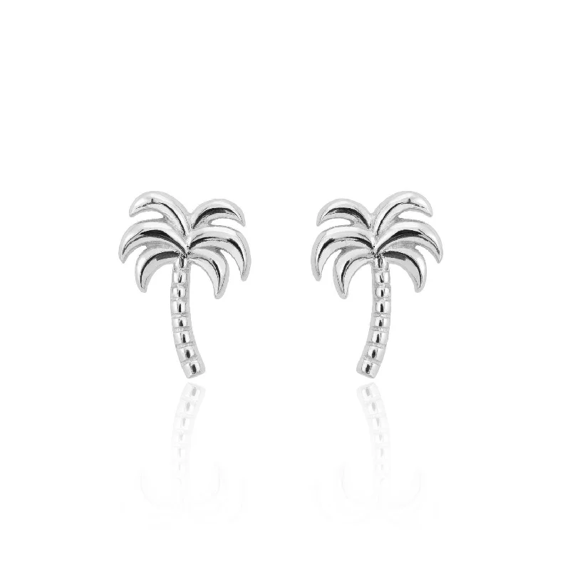 Scream Pretty Palm Tree Stud Earrings