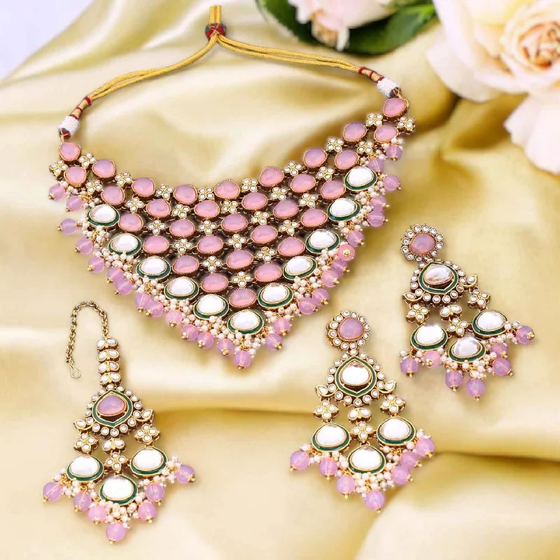 Blush Shiyana Kundan Jewellery Set