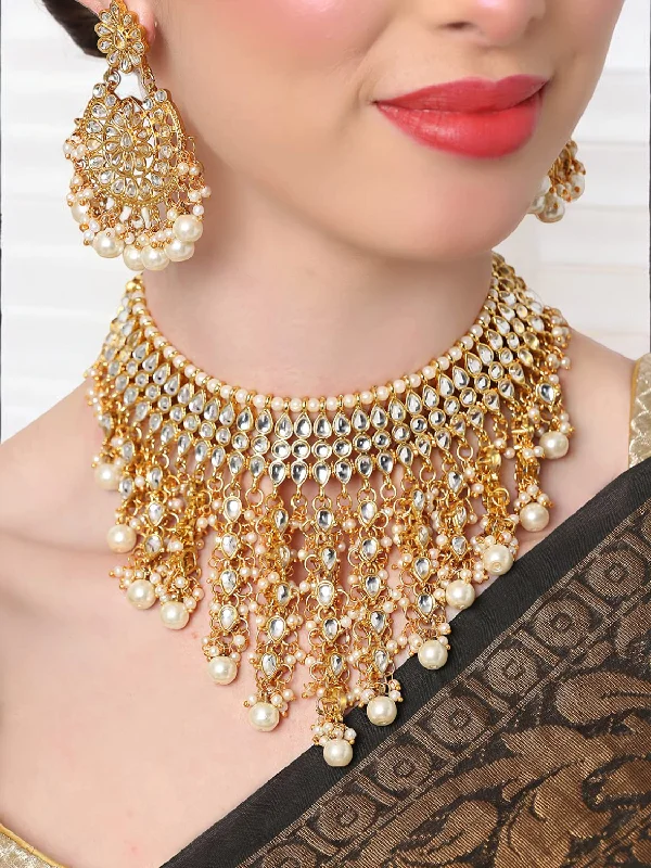 Pakistani Choker Kundan Earring Pearl Mangtika Set, Pakistani Jewellery Set, Pakistani Choker Set, Pakistani Chandbali Set, Pakistani Mangtika Set, Bridal Necklace Jewelry Set