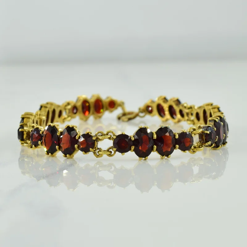 Garnet Bracelet | 21.00ctw | 7.5" |