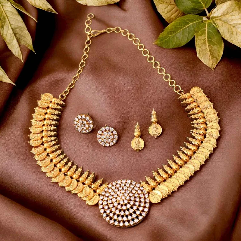 Golden Vasanti Temple Jewellery Set- New Arrival