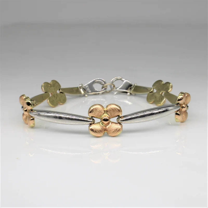 Floral Gold Bracelet | 7" |