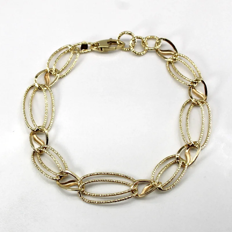 Double Rolo Link Chain Bracelet | 7.5"|