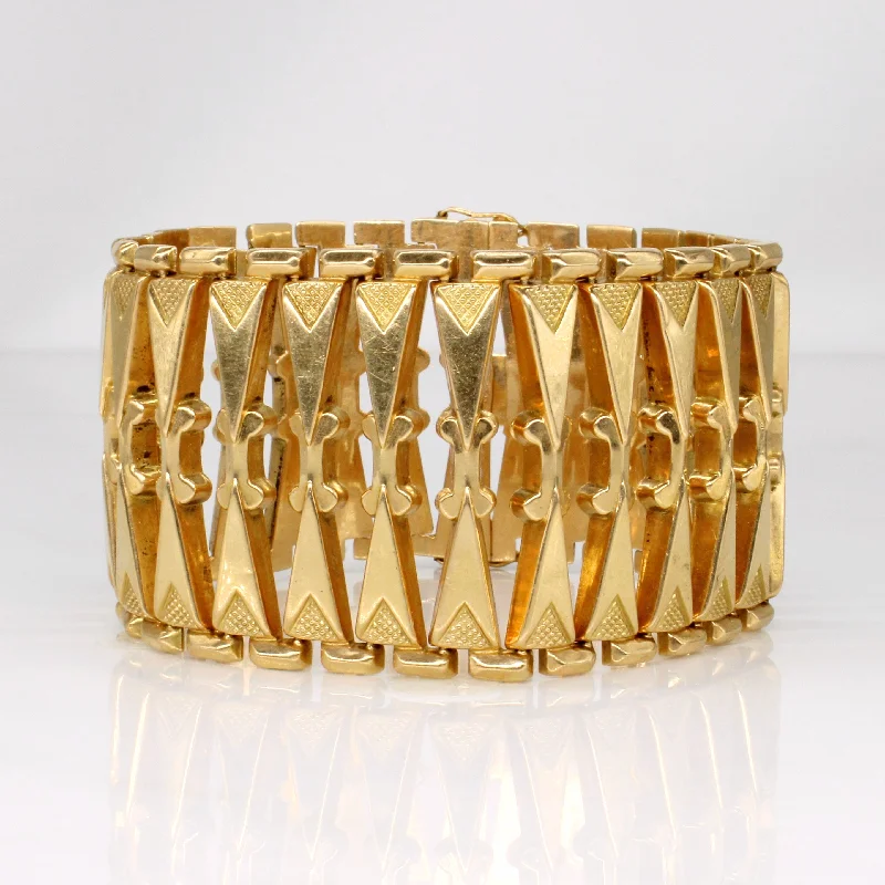 Italian 18k Yellow Gold Vintage Bracelet | 7.75" |