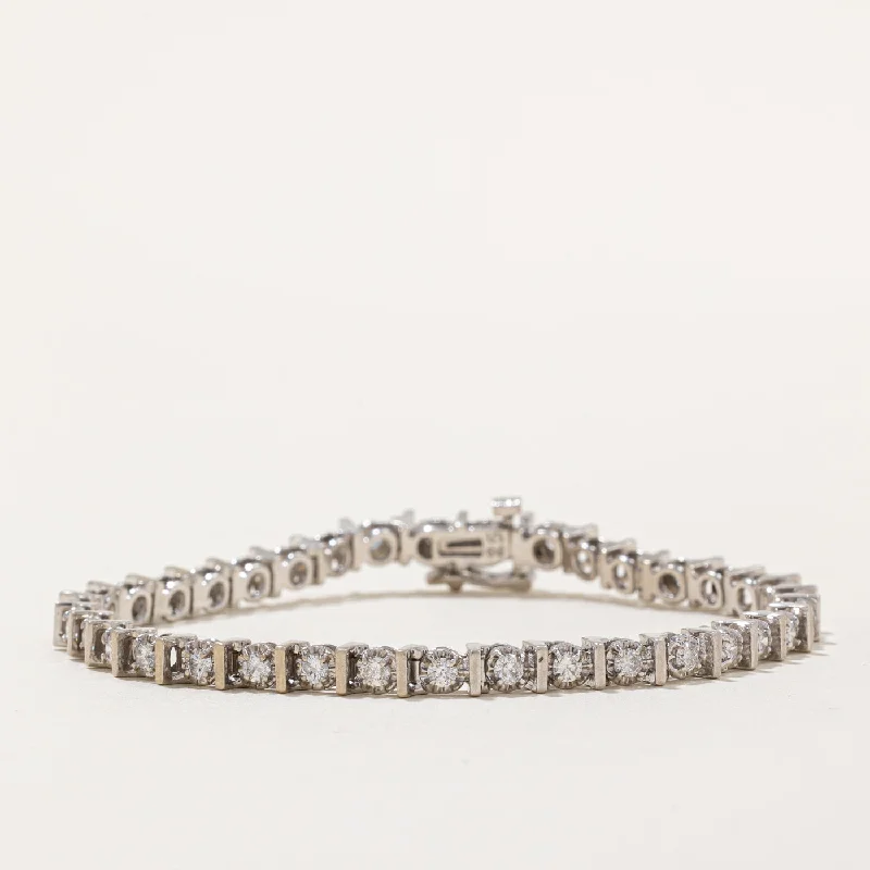 Illusion Set Diamond Bracelet | 2.00ctw | 7" |