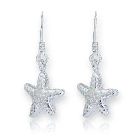 Lavan Silver Starfish Earrings