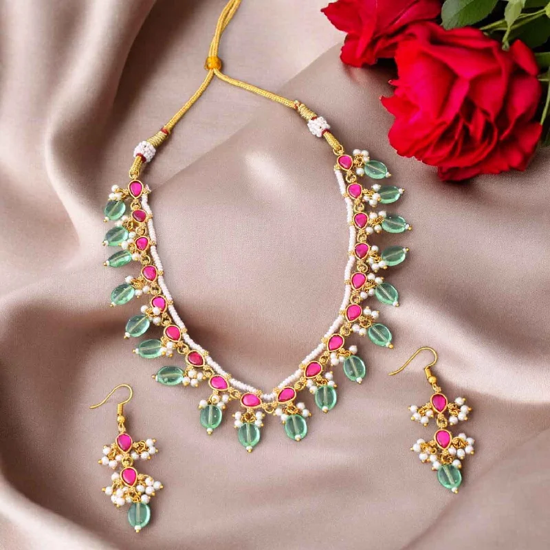 Multicolor Vrushi Antique Jewellery Set- New Arrival