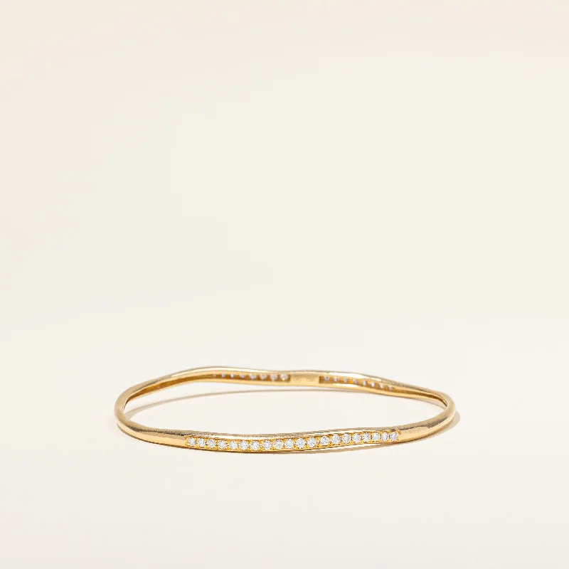 Diamond Freeform Bangle | 0.75ctw | 8" |