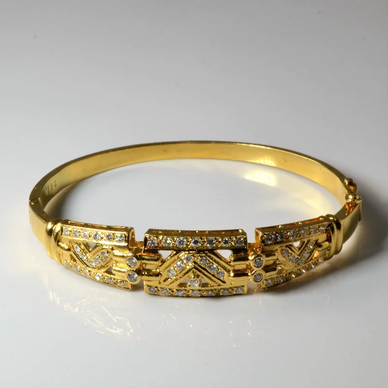 Hinged Diamond Bangle | 1.03ctw | 7.25" |