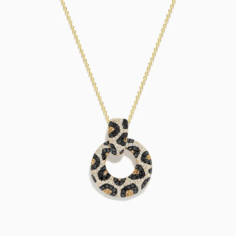 Signature 14K Yellow Gold Diamond Spot Pendant