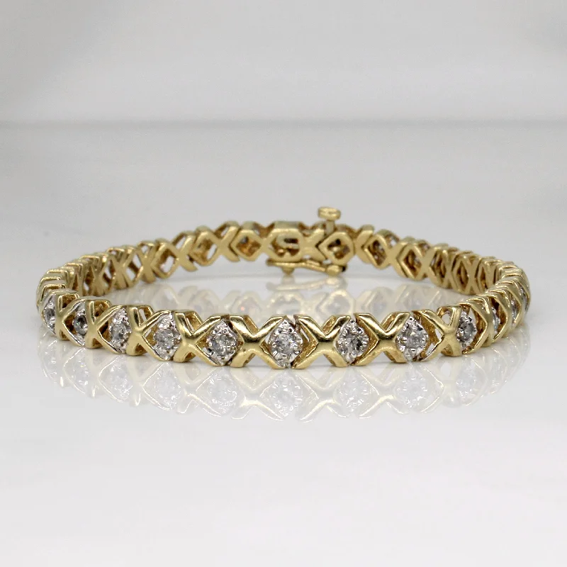 Diamond Tennis Bracelet | 0.90ctw | 7" |