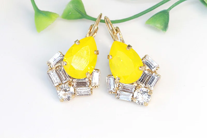 YELLOW LEMON EARRINGS