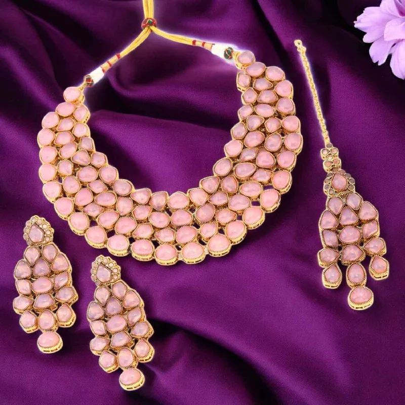 Blush Aadarshini Kundan Jewellery Set