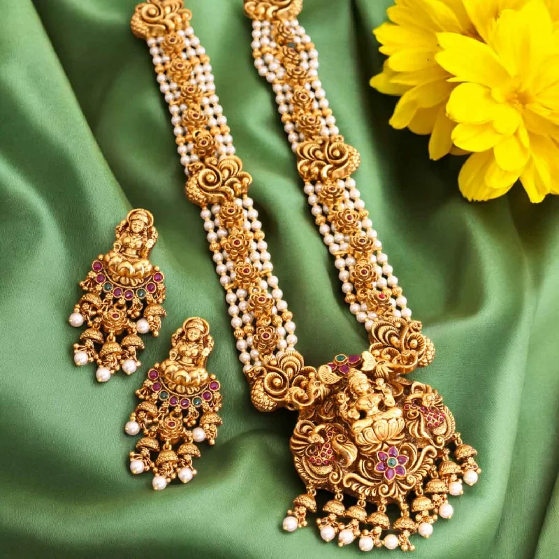 Golden Vandana Temple Jewellery Set - New Arrival