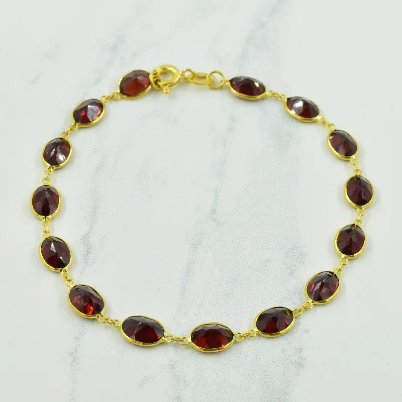 Garnet Bracelet | 11.25ctw | 7" |