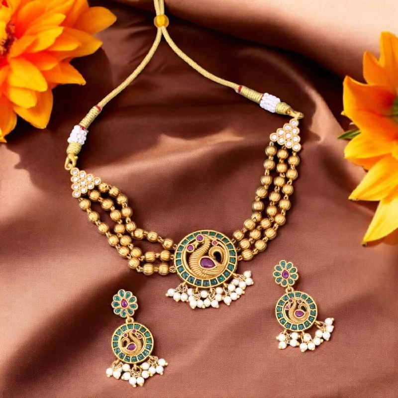 Multicolor Eshmeet Antique Jewellery Set - New Arrival