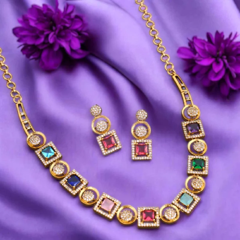 Multicolor Calista Victorian Jewellery Set - New Arrival