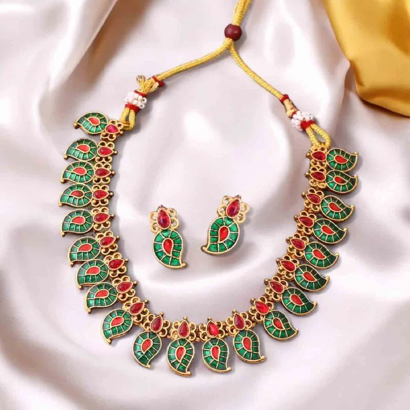 Multicolor Chandrika Antique Jewellery Set - New Arrival