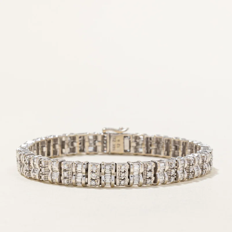 Diamond Bracelet | 1.16ctw, 0.72ctw | 7.25" |