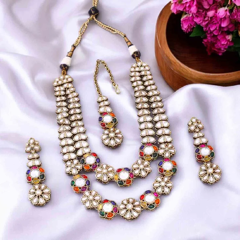 Prismatic Jaine Kundan Jewellery Set